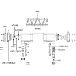 УФ - стерилизатор для пруда и бассейна GRECH CUV- 272(72W)