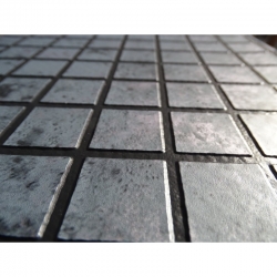 Пленка ПВХ 1,65х25,00м &quot;Haogenplast Matrix&quot;,Silver Black Strips-3D,мозаика  с черной затиркой