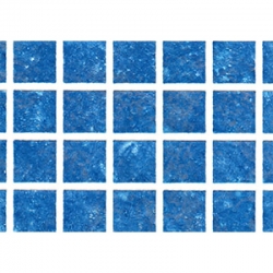 Пленка ПВХ 1,65х25,00м &quot;Haogenplast Matrix&quot;,  Blue-3D, синяя мозайка-3D
