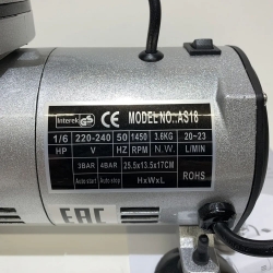 Компрессор с манометром для систем напорной и бытовой аэрации FENGDA AS-18-2 (23 л/мин; давл. до 6 бар)