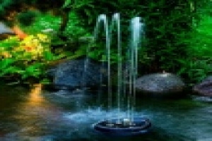 🐳 Water Starlet — компактный плавающий фонтан с 5 насадками.
